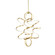 Synergy 41-in Vertical Antique Brass Dimmable LED Chandelier (461|CH93941-AN)