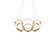 Oros 24-in Antique Brass Dimmable LED Chandelier (461|CH94824-AN)