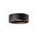 Trenton 5-in Black Dimmable LED Exterior Ceiling Flush Mount (461|EC18705-BK)