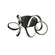 Synergy 20-in Black LED Flush Mount (461|FM93820-BK)