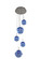 METEOR 5 LIGHT PENDANT (133|309541CH/SAPPH)