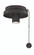 Ceiling Fan Low Profile Light Kit Fitter - Dark (90|F6DZ)