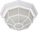 1 Light; 12 in.; Ceiling Spider Cage Fixture; Die Cast; Glass Lens; Color retail packaging; White (81|60/3450)