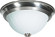 2 Light - 13'' Flush with Frosted Melon Glass - Brushed Nickel Finish (81|SF76/244)