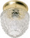 1 Light - 6'' Flush with Clear Pineapple Glass - Polished Brass Finish (81|SF77/125)