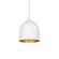 Helena 8-in White/Gold LED Pendant (461|PD9108-WH/GD)
