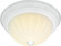 2 Light - 11'' Flush with Frosted Melon Glass - Textured White Finish (81|SF76/125)