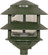 1 Light - 8'' Pathway Light Two Louver - Small Hood - Green Finish (81|SF77/323)