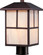 Tanner - 1 Light - Post Lantern with Honey Stained Glass - Claret Bronze Finish (81|60/5675)