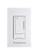 Ceiling Fan Wall Control with Receiver - 3 Speed Fan - White (90|WR500WH)