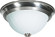 3 Light - 15'' Flush with Frosted Melon Glass - Brushed Nickel Finish (81|SF76/245)