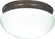 2 Light - 12'' Flush - with White Glass - Old Bronze Finish (81|SF76/604)