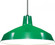 1 Light - 16'' Pendant with Warehouse Shade - Green Finish (81|SF76/660)