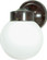1 Light - 6'' Outdoor Wall with White Globe - Old Bronze Finish (81|SF76/703)