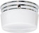 2 Light - 8'' Flush with White Glass - Polished Chrome Finish (81|SF77/343)