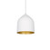 Helena 8-in White/Gold 1 Light Socket Pendant (461|49108-WH/GD)