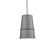 Castor 8-in Gray 1 Light Socket Pendant (461|492208-GY)