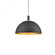 Archibald 24-in Black With Gold Detail 1 Light Pendant (461|492324-BK/GD)