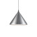 Dorothy 24-in Brushed Nickel With Black Detail 1 Light Socket Pendant (461|492824-BN/BK)
