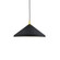Dorothy 18-in Black With Gold Detail 1 Light Pendant (461|493118-BK/GD)