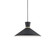 Vanderbilt 16-in Black With Gold Detail 1 Light Pendant (461|493216-BK/GD)