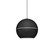 Lucas 16-in Black 1 Light Socket Pendant (461|494016-BK)