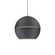 Lucas 24-in Black 1 Light Socket Pendant (461|494024-BK)