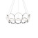 Oros 29-in Antique Silver Dimmable LED Chandelier (461|CH94829-AS)
