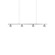 Dune 37-in Brushed Nickel LED Linear Pendant (461|LP19937-BN)