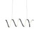 Synergy 42-in Black Dimmable LED Linear Pendant (461|LP93742-BK)