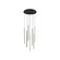 Chute 8 Head Black LED Multi Pendant (461|MP14919-BK)