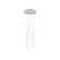 Chute 8 Head White Dimmable LED Multi Pendant (461|MP14919-WH)