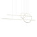 Chute Calypso 56-in White Dimmable LED Multi Pendant (461|MP14956-WH)