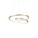 Twist 19-in Antique Brass Dimmable LED Pendant (461|PD11119-AN)