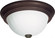 3 Light - 15'' Flush with Frosted Melon Glass - Old Bronze Finish (81|SF76/248)
