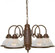 5 Light - Chandelier with Clear Ribbed Glass - Old Bronze Finish (81|SF76/445)