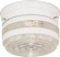 1 Light - 6'' Flush with White and Crystal Accent Glass - White Finish (81|SF77/097)