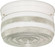 2 Light - 8'' Flush with White and Crystal Accent Glass - White Finish (81|SF77/098)