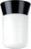 1 Light - 8'' Utility Ceiling with White Glass - Black Finish (81|SF77/154)