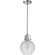 State House 1 Light Clear Globe Mini Pendant in Polished Nickel (20|P830PLN1-C)
