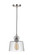 State House 1 Light Clear Glass Mini Pendant in Polished Nickel (20|P834PLN1-C)
