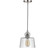 State House 1 Light Clear Glass Mini Pendant in Polished Nickel (20|P834PLN1-C)