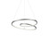 Twist 19-in Antique Silver LED Pendant (461|PD11119-AS)