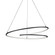 Twist 32-in Black LED Pendant (461|PD11132-BK)