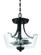Grace 2 Light Convertible Semi Flush in Espresso (Clear Seeded Glass) (20|41952-ESP-CS)
