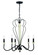 Anna 5 Light Chandelier in Cottage White/Espresso (20|52525-CWESP)