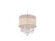 Beverly Dr. Collection Round Silver Silk String Shade and Crystal Dual Mount (4450|HF1501-SLV)