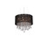 Beverly Dr. Collection Round Black Silk String Shade and Crystal Dual Mount (4450|HF1502-BLK)