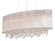 Beverly Dr. Collection Oval Silver Silk String Shade and Crystal Dual Mount (4450|HF1503-SLV)