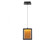 Brentwood 9'' Rectagular Pendant in Dark Bronze  with Textured Glass (4450|HF6014-DBZ)